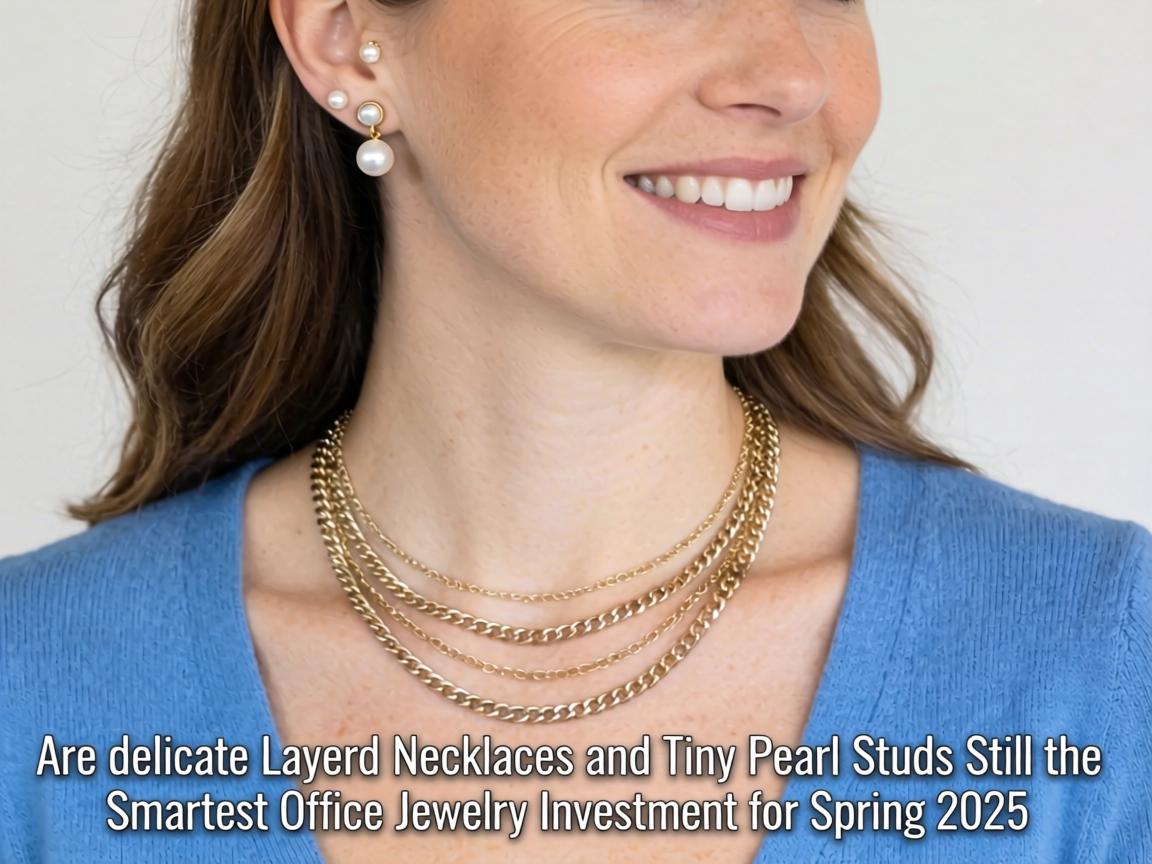 Are Delicate Layered Necklaces and Tiny Pearl Studs Still the Smartest Office Jewelry Investment for Spring 2025
