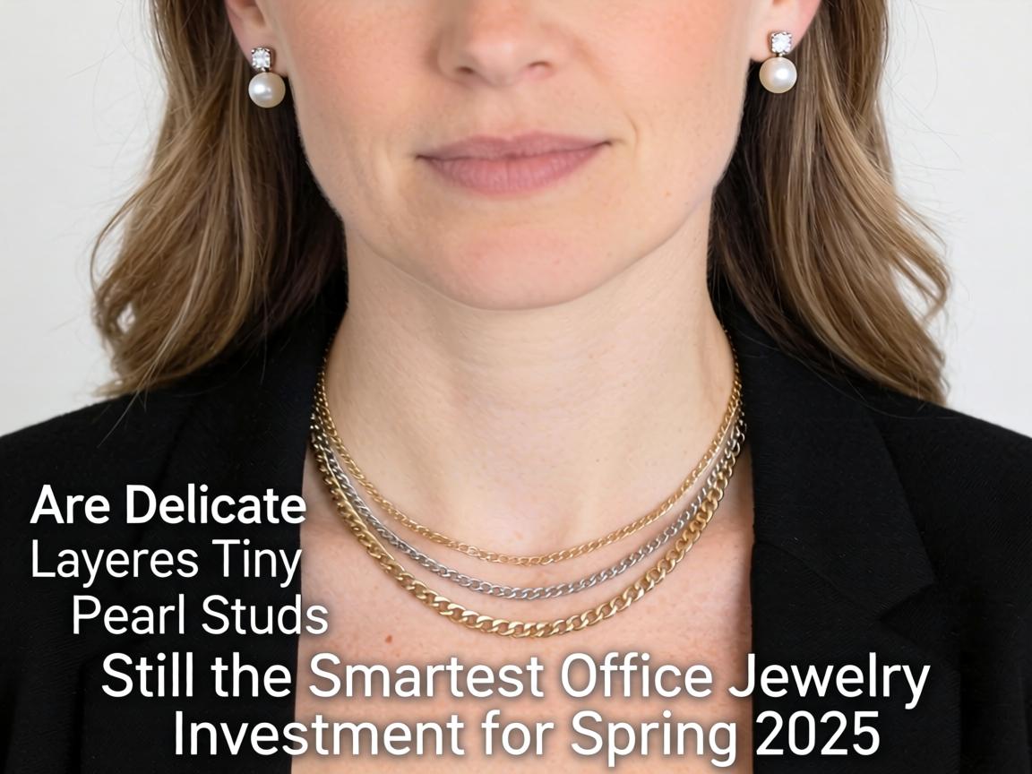 Are Delicate Layered Necklaces and Tiny Pearl Studs Still the Smartest Office Jewelry Investment for Spring 2025