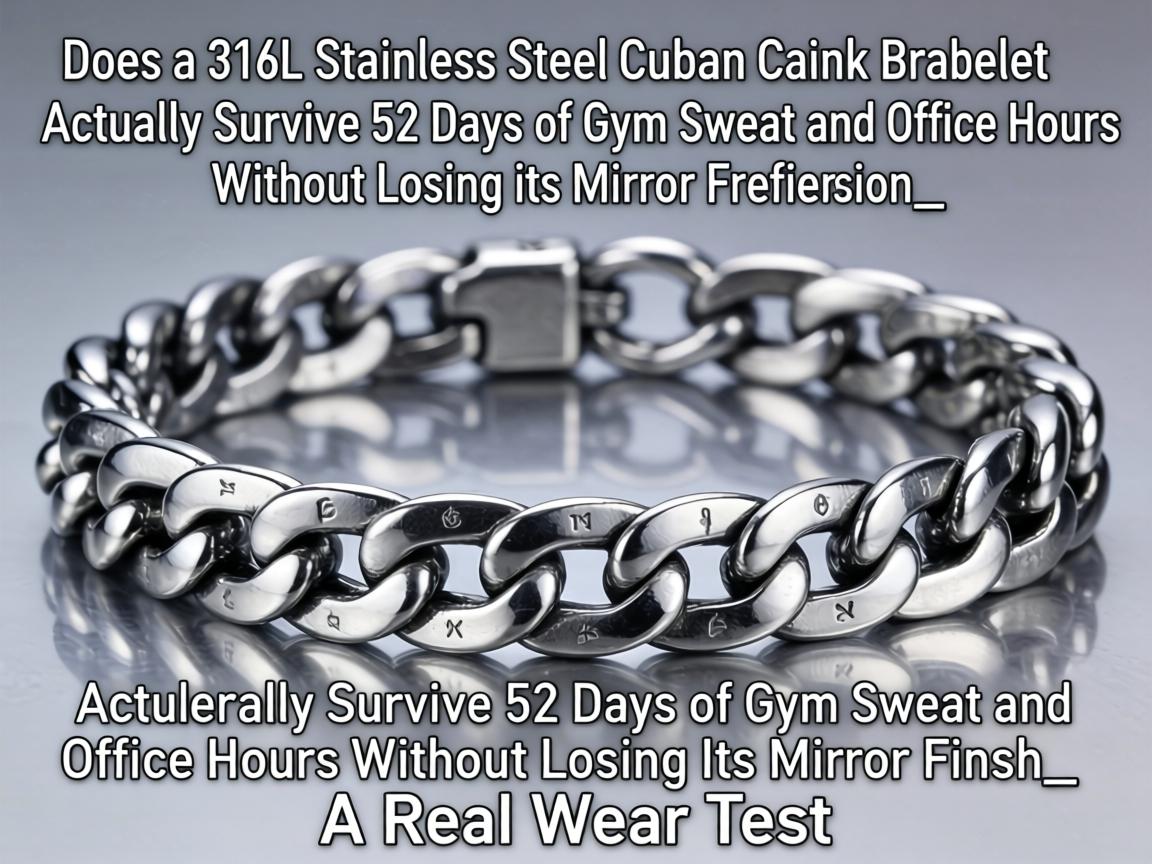 Does a 316L Stainless Steel Cuban Link Bracelet Actually Survive 52 Days of Gym Sweat and Office Hours Without Losing Its Mirror Finish_ A Real Wear Test