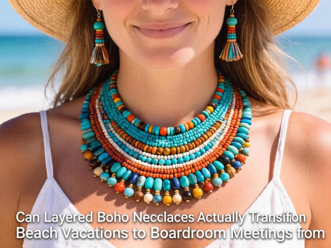 Can Layered Boho Beaded Necklaces Actually Transition from Beach Vacations to Boardroom Meetings
