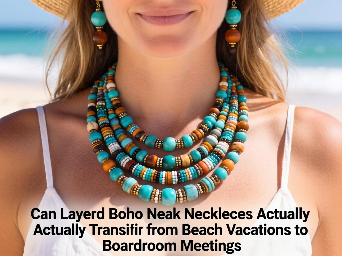 Can Layered Boho Beaded Necklaces Actually Transition from Beach Vacations to Boardroom Meetings