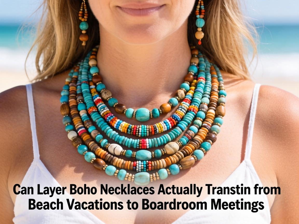Can Layered Boho Beaded Necklaces Actually Transition from Beach Vacations to Boardroom Meetings