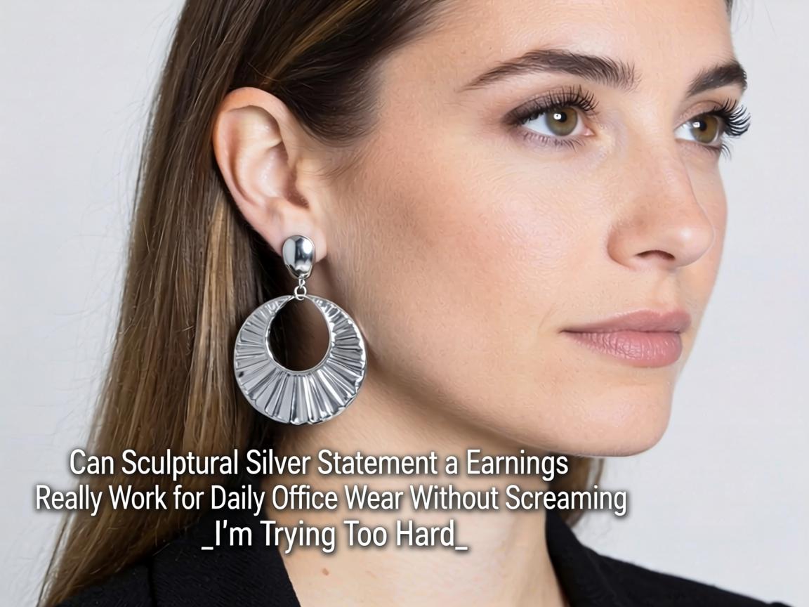 Can Sculptural Silver Statement Earrings Really Work for Daily Office Wear Without Screaming _I'm Trying Too Hard_