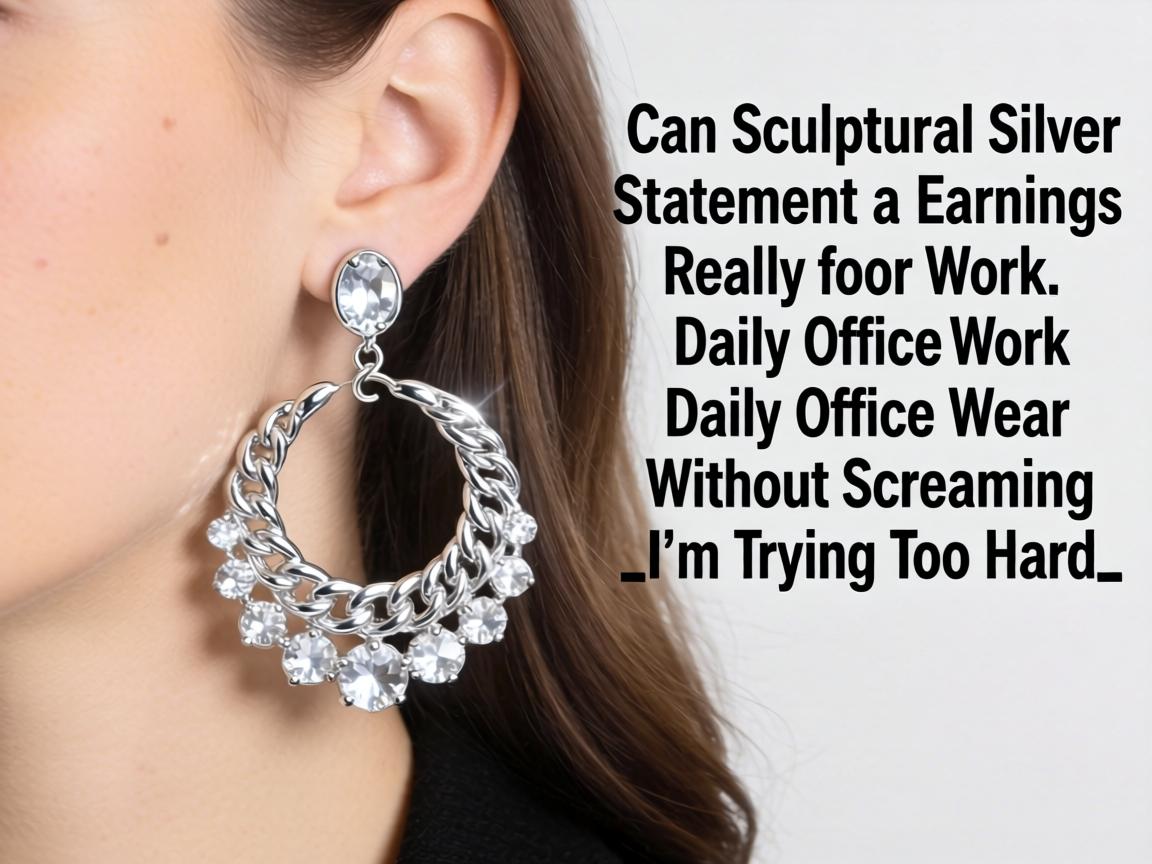 Can Sculptural Silver Statement Earrings Really Work for Daily Office Wear Without Screaming _I'm Trying Too Hard_