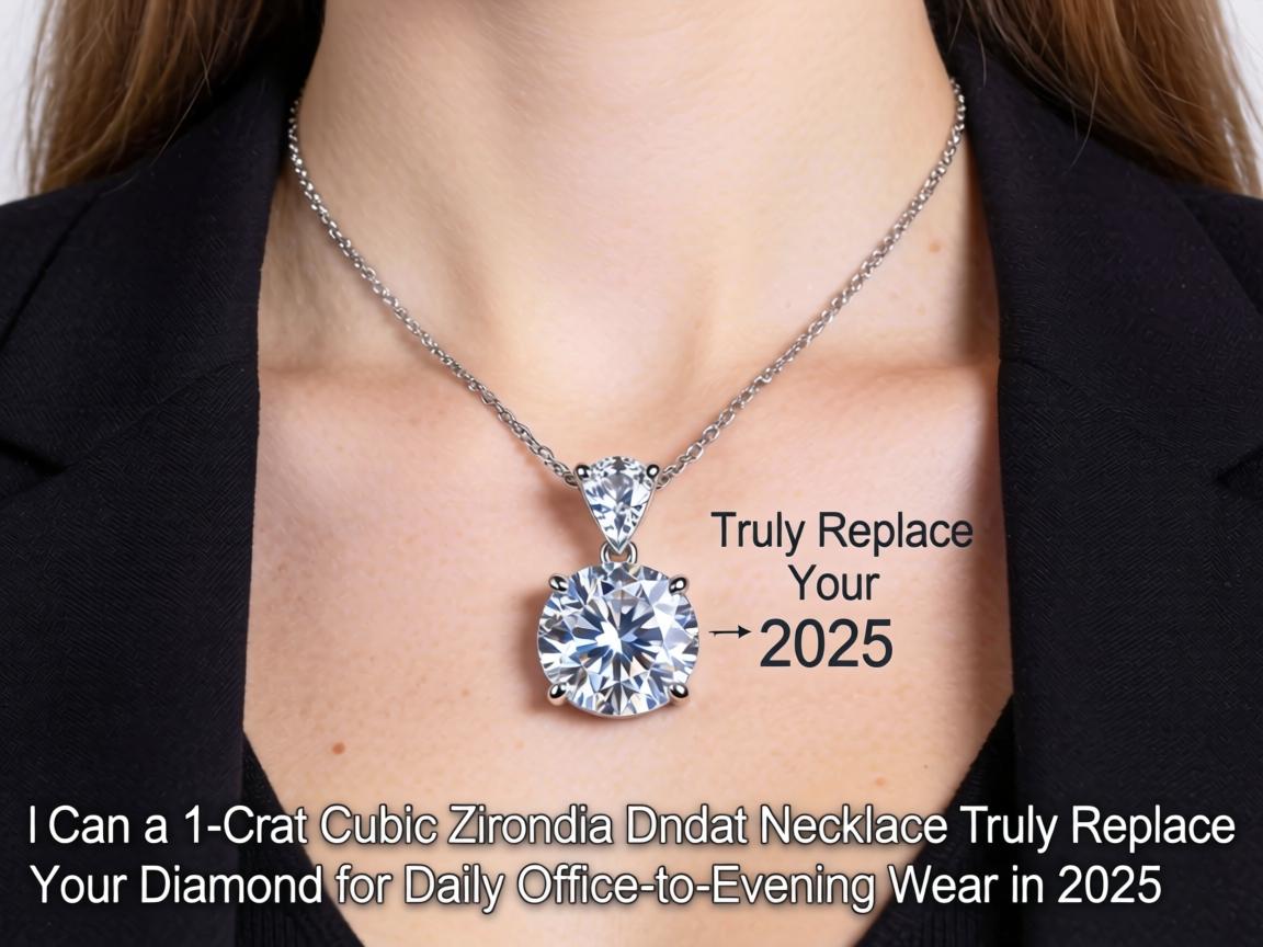 Can a 1-Carat Cubic Zirconia Pendant Necklace Truly Replace Your Diamond for Daily Office-to-Evening Wear in 2025