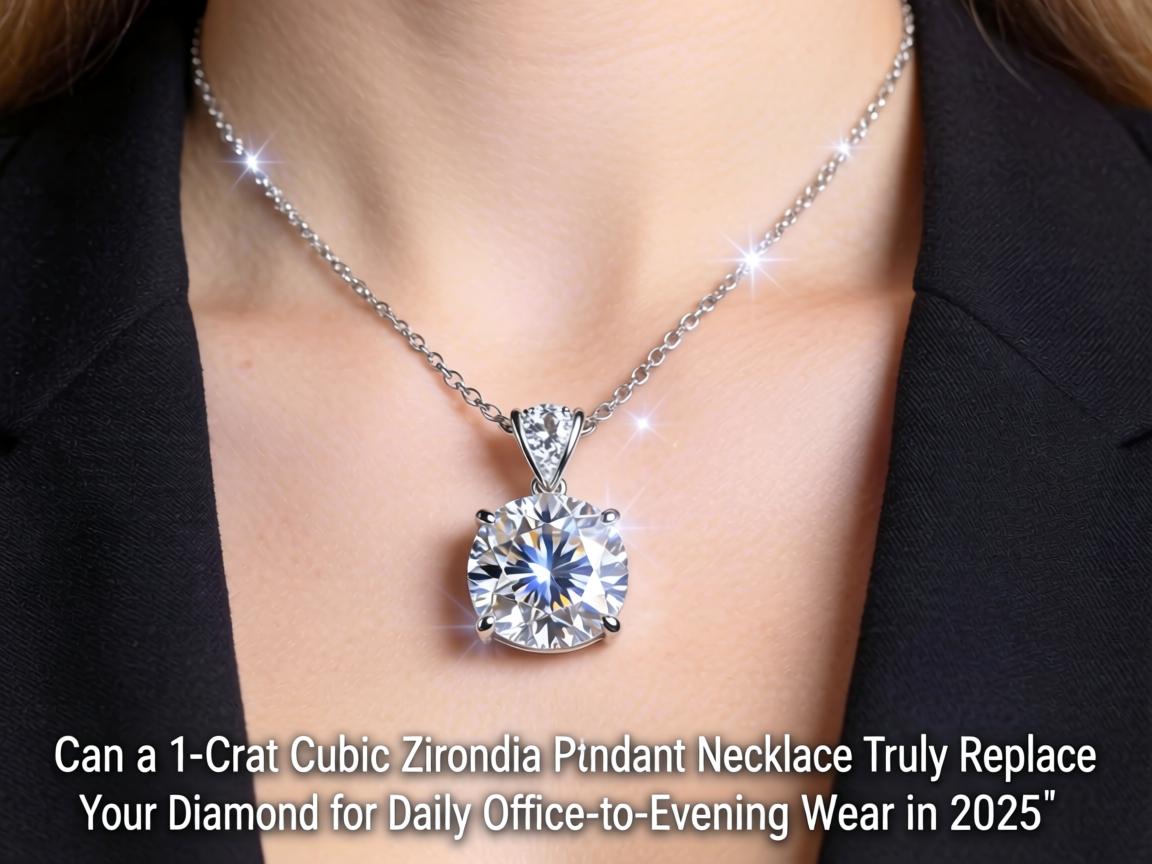 Can a 1-Carat Cubic Zirconia Pendant Necklace Truly Replace Your Diamond for Daily Office-to-Evening Wear in 2025