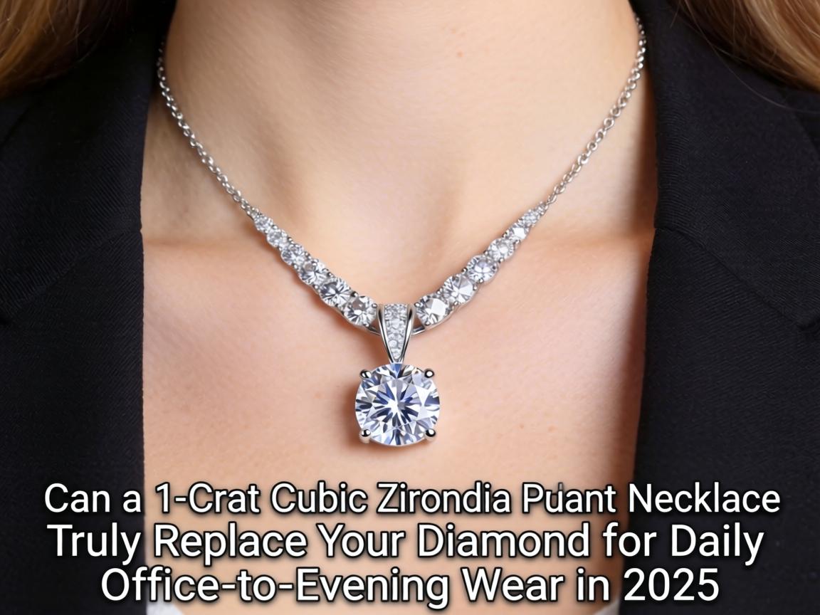 Can a 1-Carat Cubic Zirconia Pendant Necklace Truly Replace Your Diamond for Daily Office-to-Evening Wear in 2025