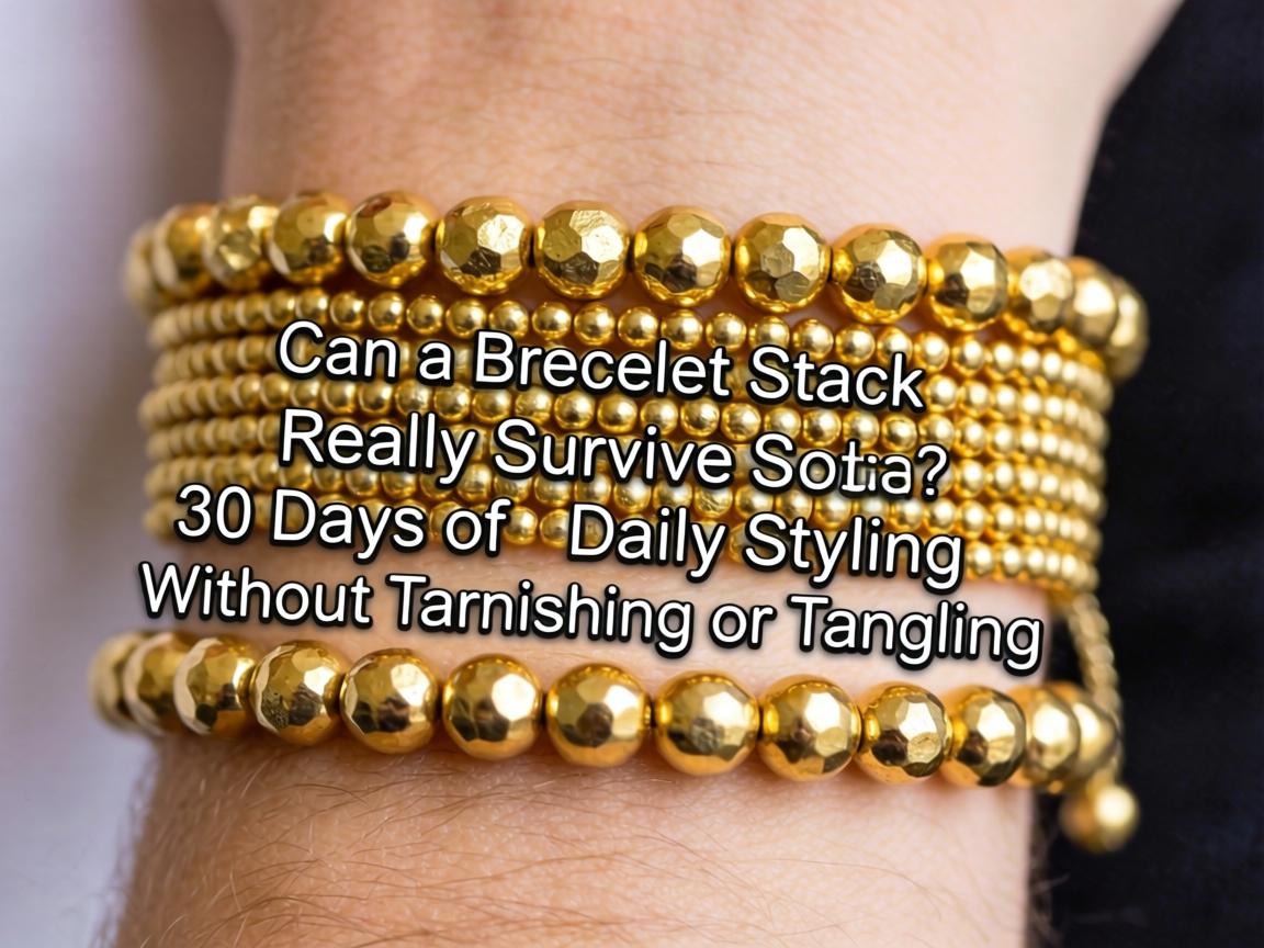 Can a $65 Layered Gold Bead Bracelet Stack Really Survive 30 Days of Daily Styling Without Tarnishing or Tangling