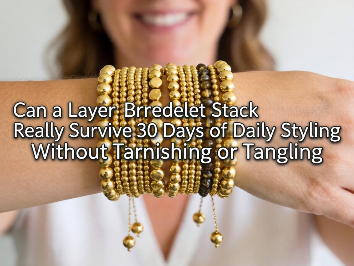 Can a $65 Layered Gold Bead Bracelet Stack Really Survive 30 Days of Daily Styling Without Tarnishing or Tangling