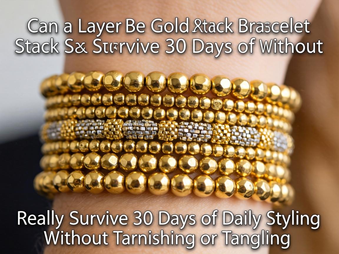 Can a $65 Layered Gold Bead Bracelet Stack Really Survive 30 Days of Daily Styling Without Tarnishing or Tangling
