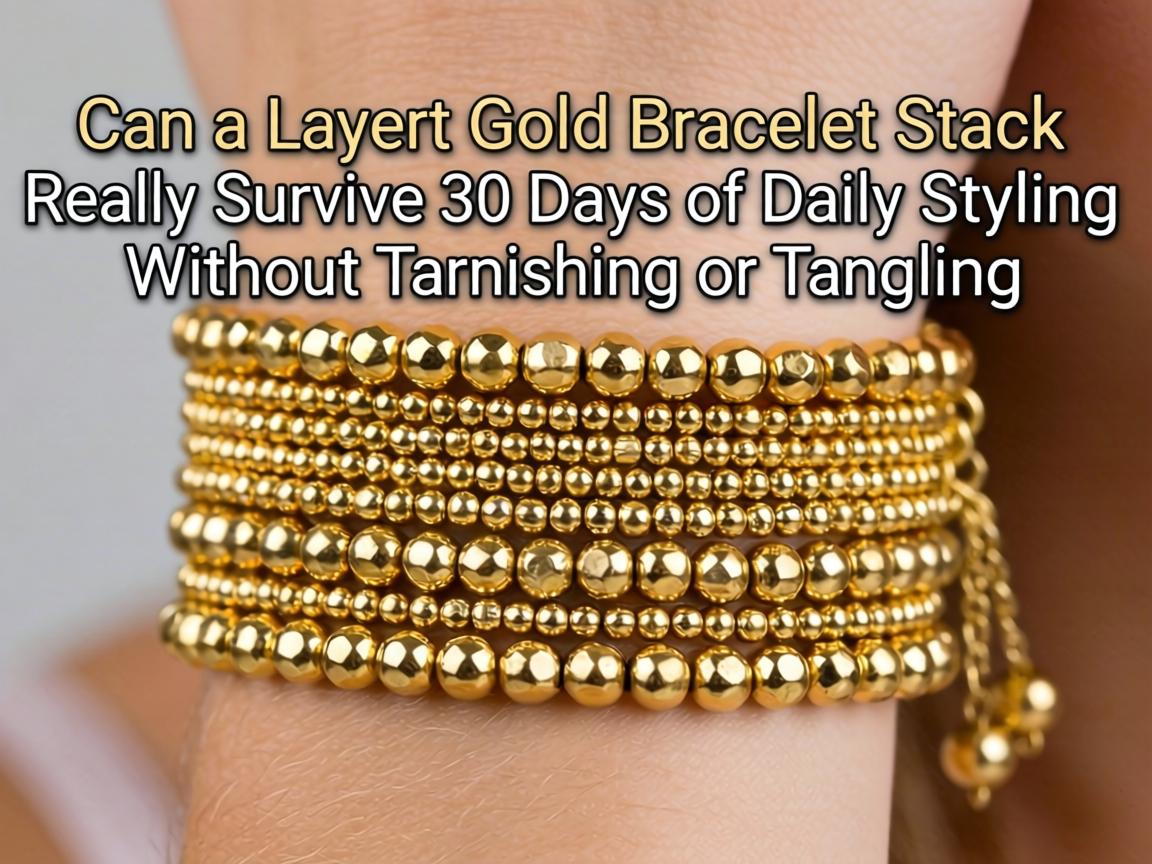 Can a $65 Layered Gold Bead Bracelet Stack Really Survive 30 Days of Daily Styling Without Tarnishing or Tangling