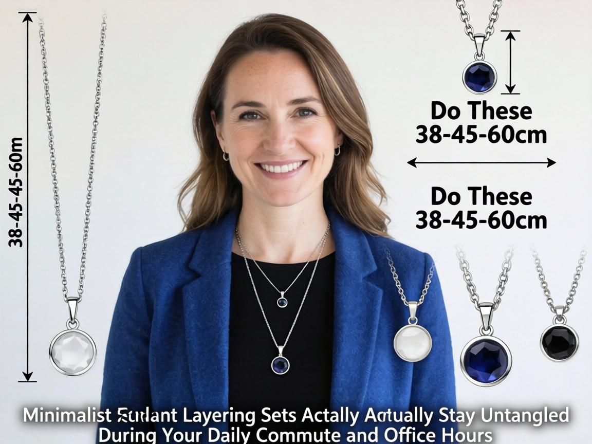 Do These 38-45-60cm Minimalist Pendant Layering Sets Actually Stay Untangled During Your Daily Commute and Office Hours