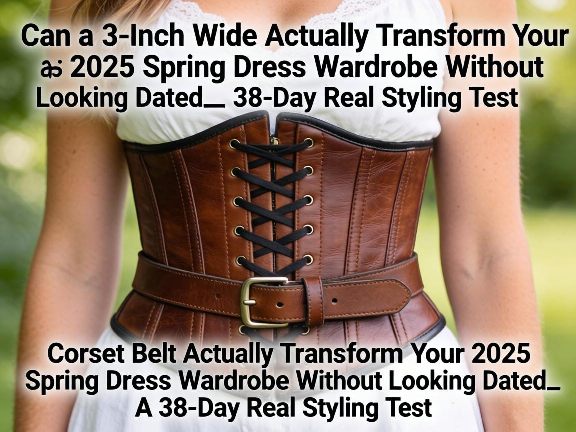 Can a 3-Inch Wide Leather Corset Belt Actually Transform Your 2025 Spring Dress Wardrobe Without Looking Dated_ A 38-Day Real Styling Test