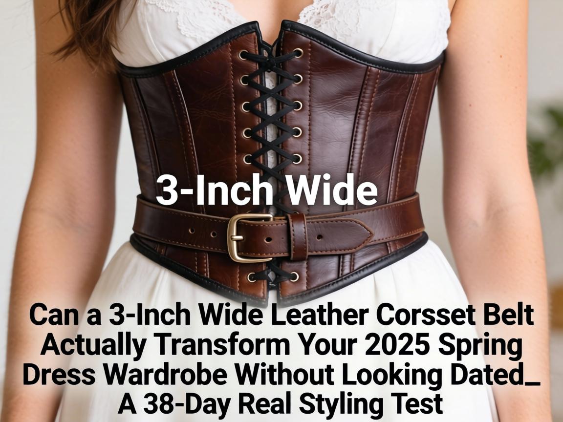 Can a 3-Inch Wide Leather Corset Belt Actually Transform Your 2025 Spring Dress Wardrobe Without Looking Dated_ A 38-Day Real Styling Test