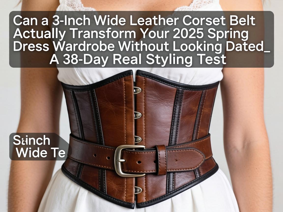 Can a 3-Inch Wide Leather Corset Belt Actually Transform Your 2025 Spring Dress Wardrobe Without Looking Dated_ A 38-Day Real Styling Test