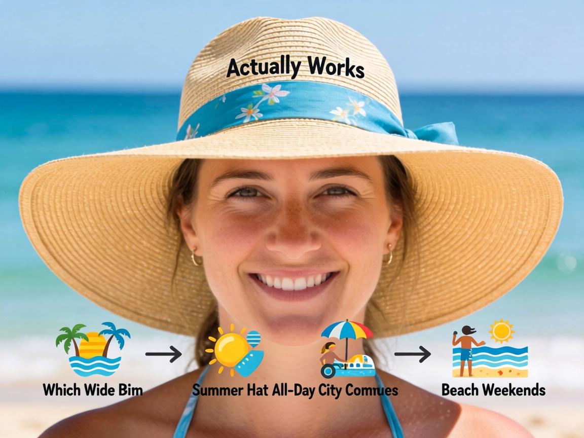 Which Wide Brim Summer Hat Actually Works for All-Day City Commutes and Beach Weekends Without Looking Like a Costume