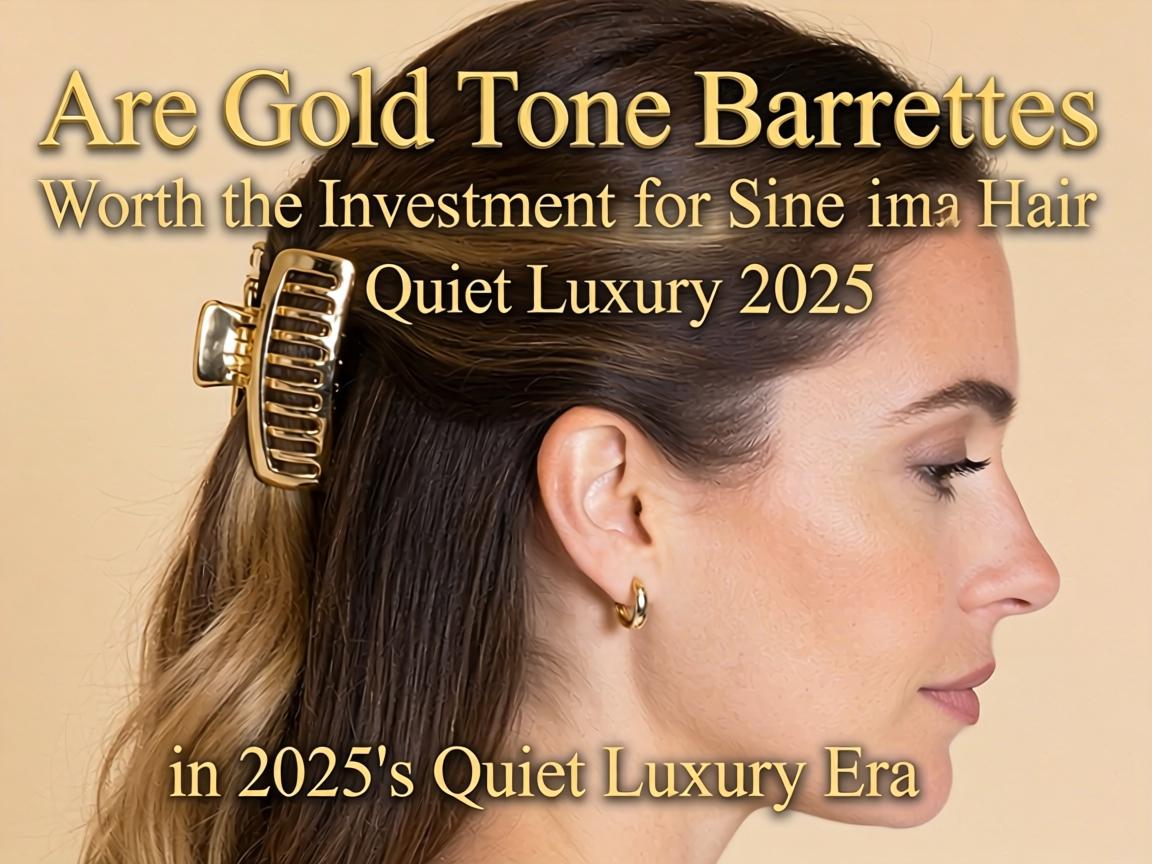 Are Gold Tone Barrettes Worth the Investment for Fine Hair in 2025's Quiet Luxury Era