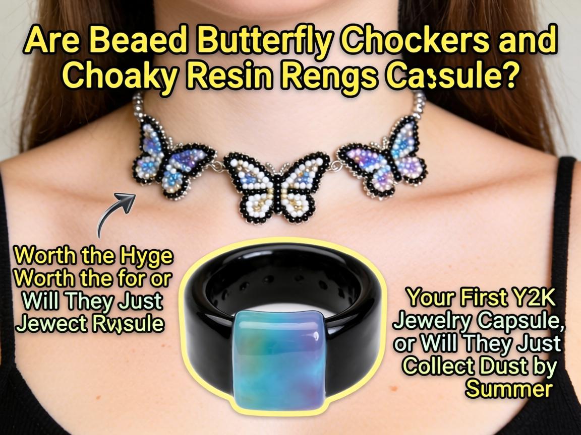 Are Beaded Butterfly Chokers and Chunky Resin Rings Worth the Hype for Your First Y2K Jewelry Capsule, or Will They Just Collect Dust by Summer