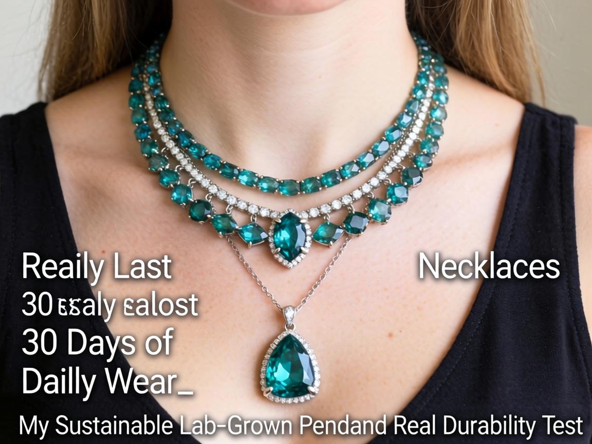 Do Layered Asymmetrical Birthstone Necklaces Really Last 30 Days of Daily Wear_ My Sustainable Lab-Grown Pendant Real Durability Test