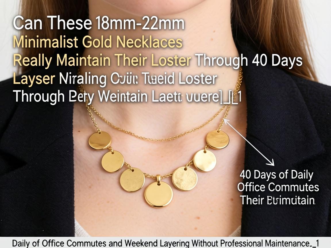 Can These 18mm-22mm Minimalist Gold Disc Necklaces Really Maintain Their Luster Through 40 Days of Daily Office Commutes and Weekend Layering Without Professional Maintenance__1