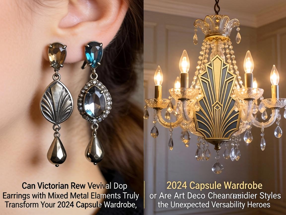 Can Victorian Revival Drop Earrings with Mixed Metal Elements Truly Transform Your 2024 Capsule Wardrobe, or Are Art Deco Chandelier Styles the Unexpected Versatility Heroes