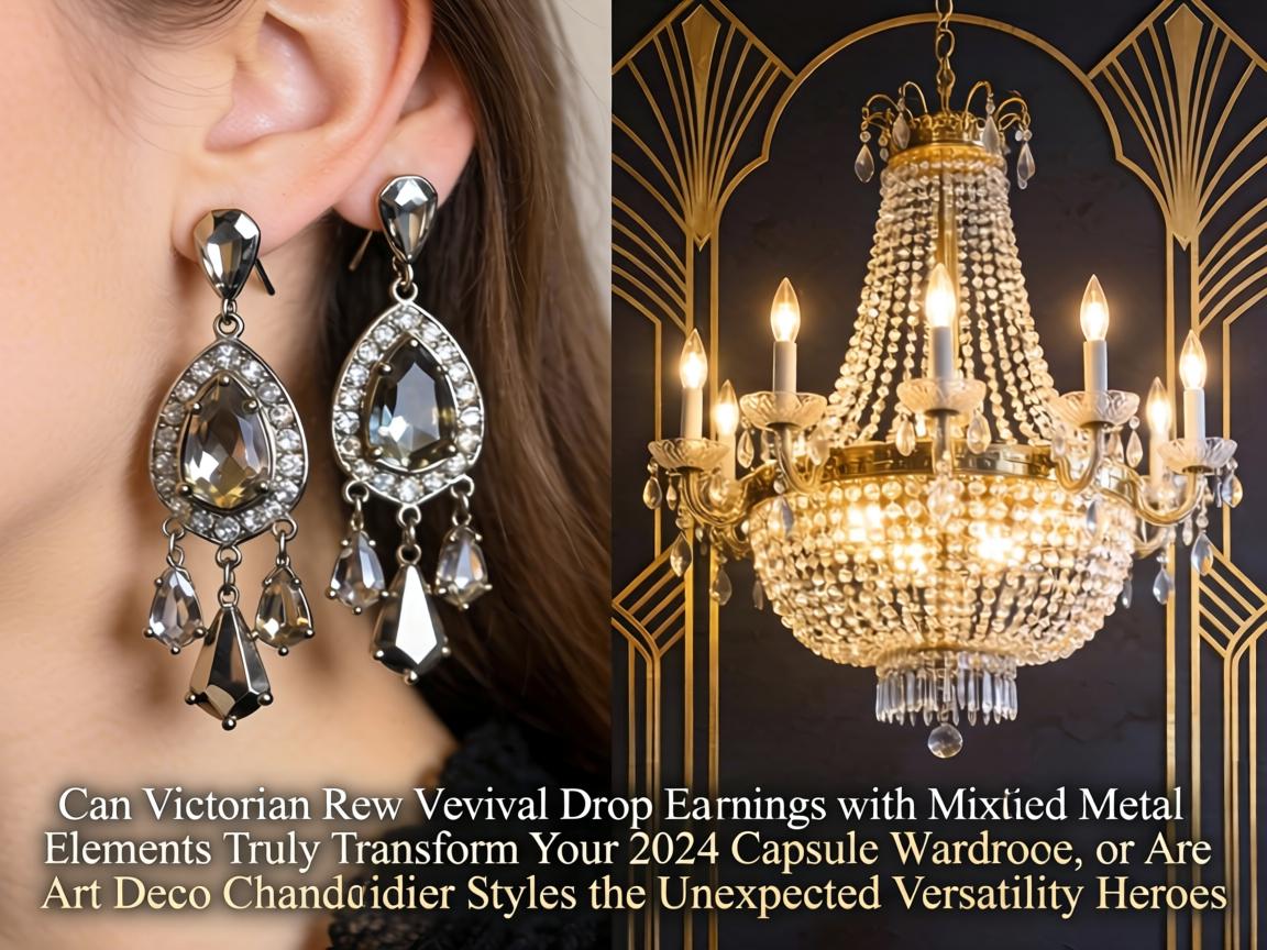 Can Victorian Revival Drop Earrings with Mixed Metal Elements Truly Transform Your 2024 Capsule Wardrobe, or Are Art Deco Chandelier Styles the Unexpected Versatility Heroes