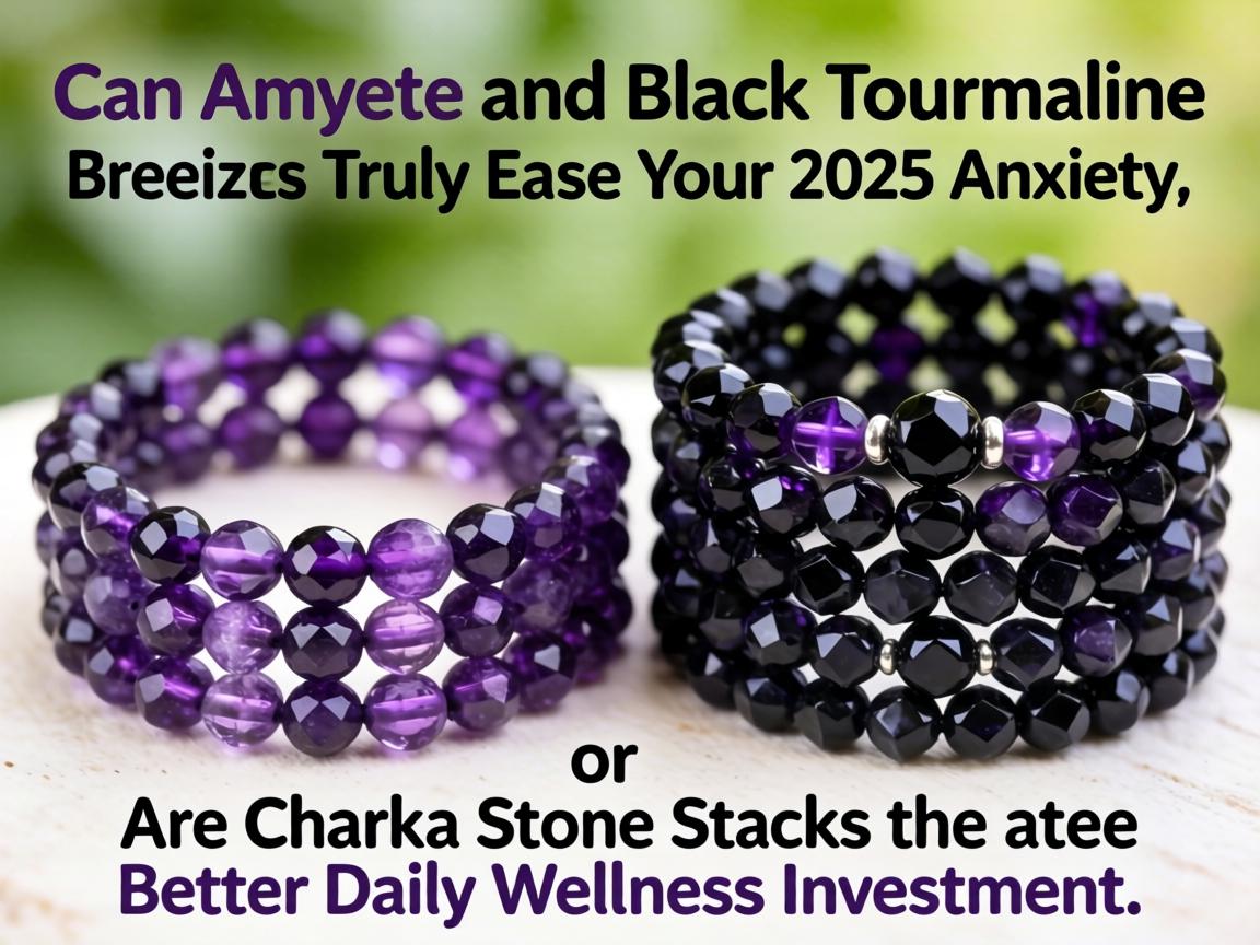 Can Amethyst and Black Tourmaline Bracelets Truly Ease Your 2025 Anxiety, or Are Chakra Stone Stacks the Better Daily Wellness Investment