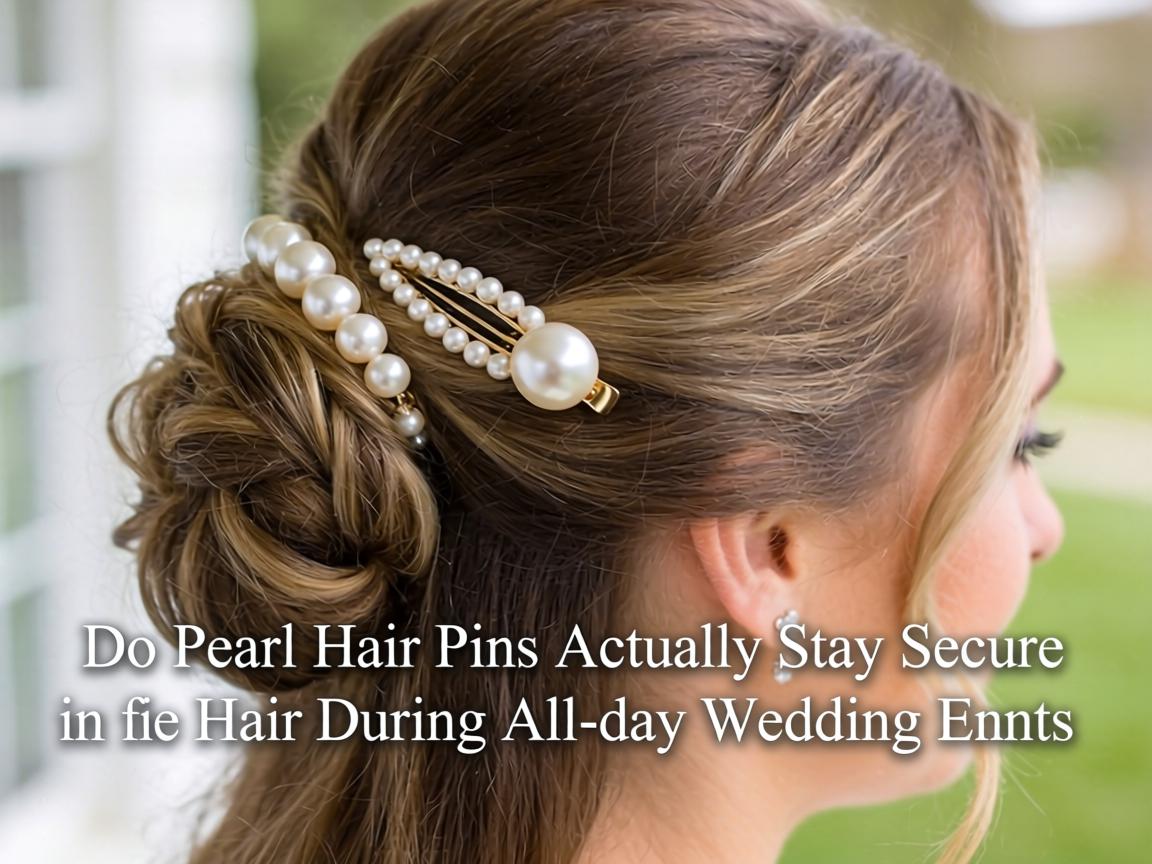 Do Pearl Hair Pins Actually Stay Secure in Fine Hair During All-Day Wedding Events