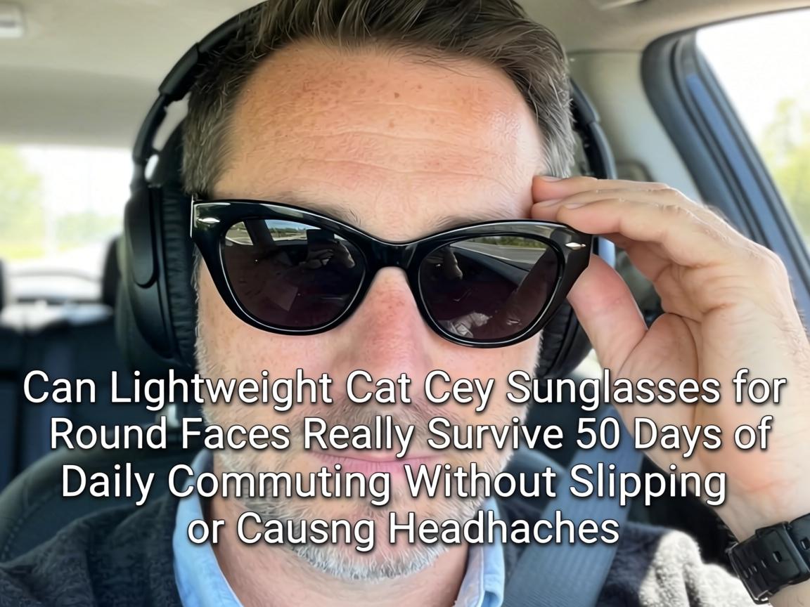 Can Lightweight Cat Eye Sunglasses for Round Faces Really Survive 50 Days of Daily Commuting Without Slipping or Causing Headaches